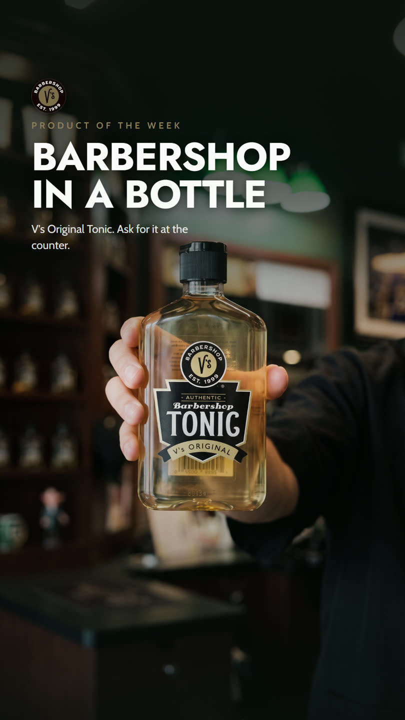 Story: product of the week, V's tonic held in hand